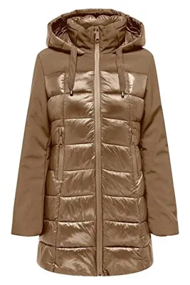 ONLY Onlsophie Mix Puffer Cc Otw Kadın Günlük Mont 15294008-OTTER Kahverengi