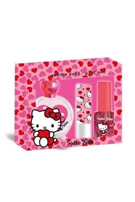 Hello Kitty Hediye Seti Parfüm + Oje + Ruj