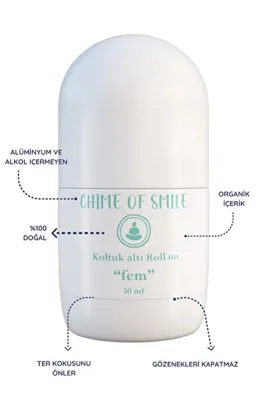 Chime of Smile Alüminyum Ve Alkol Içermeyen Doğal Roll-on - Ferahlatıcı Koruma