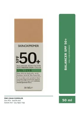 skinoxprimer Balancer High Factor Sun Protection Cream SPF50
