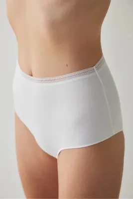 Penti Easy Pamuklu Yüksek Bel Kırk Beyaz Slip Külot
