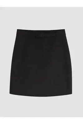 LC Waikiki Peak Yeni Sezon Siyah Beli Kemerli Mini Etek