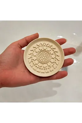 Bezos 3D Baskı Makyaj Fırçası Temizleme Pedi - Desenli Aparat-Siyah MBT06
