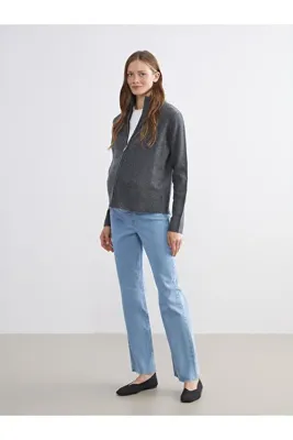 LC Waikiki Yeni Sezon Karın Panelli Straight Fit Hamile Jean Pantolon