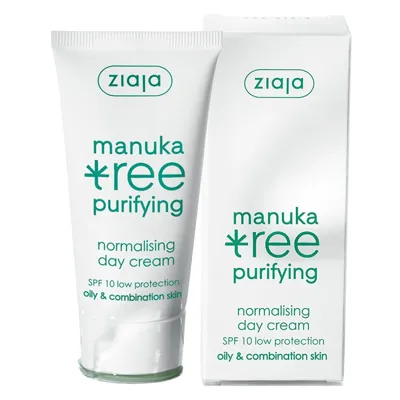 Ziaja Manuka Gündüz Kremi Yağlı ve Karma Cilt, Manuka Ağacı Yaprağı Özlü 50 ml