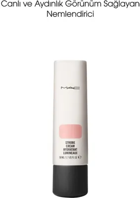 MAC Strobe Cream Aydınlatıcı Pembe 50 ml Canlı ve Aydınlık Görünüm Sağlayan Nemlendirici