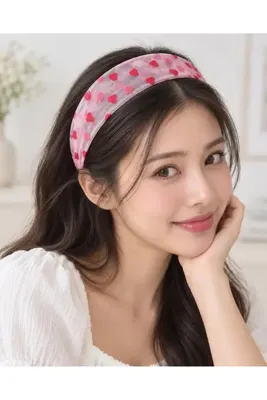 Betay Studio Betay Lastikli Kumaş Saç Bandı - Geniş Bandana Toka