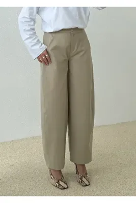 MODA AKSA 3973 PAMUKLU GABARDİN BAREEL koyu bej