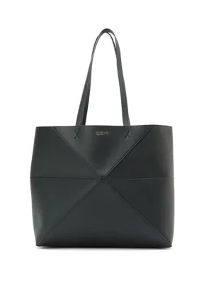Loewe Puzzle M Lacivert Kadın Deri Alışveriş Çantası