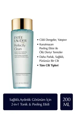 Estée Lauder Arındırıcı Canlandırıcı Tonik - Perfectly Clean Çok Amaçlı Tonik Losyon / Peeling Etkili 200ml