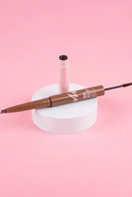 Miniso Lisanslı Minimalist Serisi Kaş Maskaralı Kaş Kalemi – Çift Fonksiyonlu Şekillendirici (04 Gri Kahve)