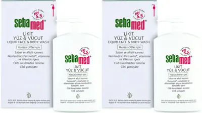 Sebamed Yüz ve Vücut Temizleyici Likit 1000ML (2 Li Set)
