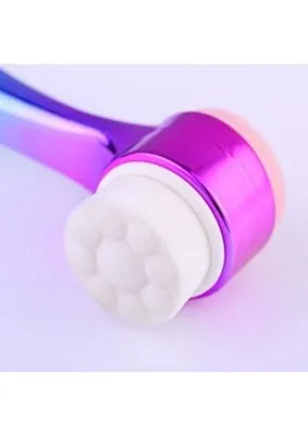 Şanal Buffer® Çift Işlevli Renkli Cilt Yüz Temizleme Fırçası Peeling Masaj Etkili Gözenek Temizleyici Alet