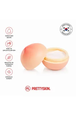 PRETTYSKIN Peach Hand Cream 35gr | Nemlendirici Şeftali Özlü El Kremi