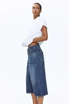 H&M Wide Regular Waist Culotte Jeans