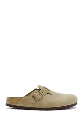 Derimod Birkenstock Erkek Kahverengi Boston Sfb Leoi Nu Kapalı Nubuk Deri Terlik