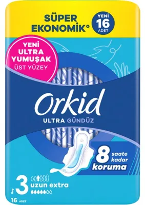 Orkid Ekstra Hassas Dörtlü Paket Uzun 16'lı