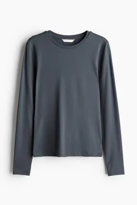 H&M Uzun Kollu Mikrofiber Üst