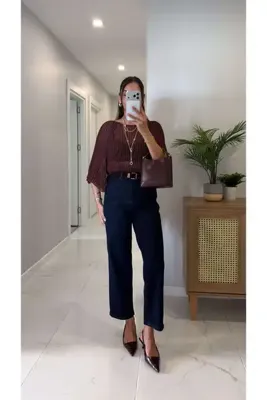 BİRCANÇİL Golte Dark Blue Kemerli Jean