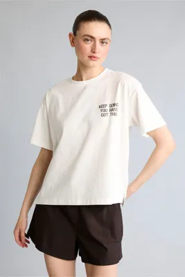 Defacto Pamuklu Comfort Fit Baskılı Tişört