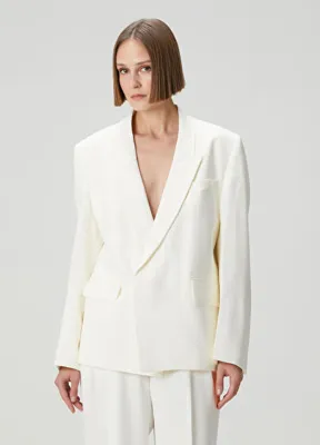 Victoria Beckham Fildişi Blazer