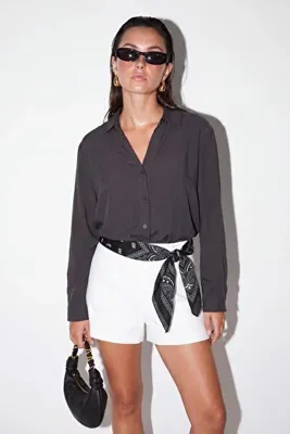 Drop by TrendyolMilla Antrasit Cepli Gömlek TDRSS26GO00008