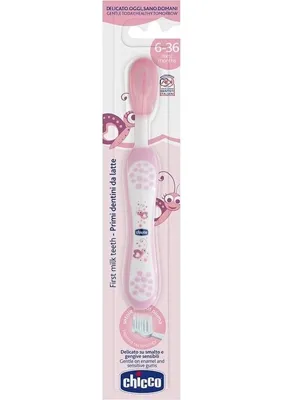 Chicco İlk Süt Dişi Fırçası Mavi 6-36 Ay
