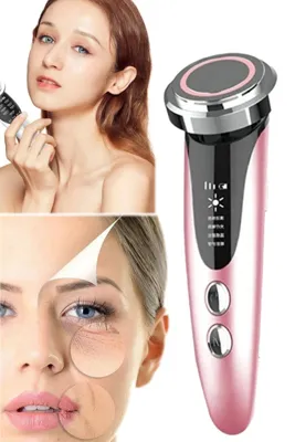 MACGON 5 In 1 Yüz Bakım Cihazı Sıcak - Soğuk Yüz Ütüsü Kavitasyon Aleti Sıkılaştırıcı Anti Aging Led Ekran