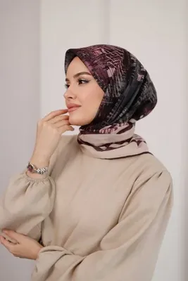 Genel Markalar İz Desen Soft Eşarp – Gül Kurusu