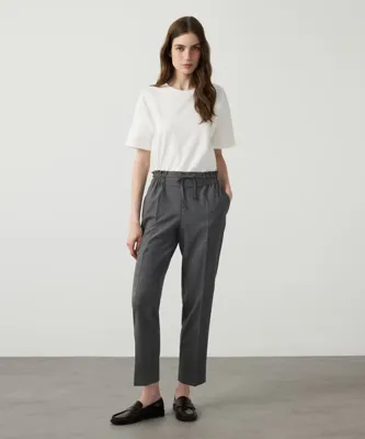MISS IPEKYOL Kuşaklı carrot fit pantolon