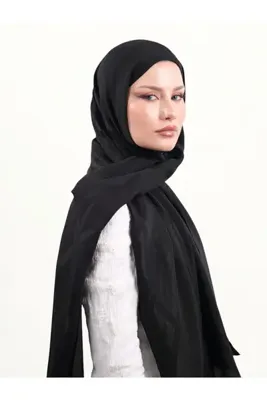 Armine Lyocell Şal Siyah-03