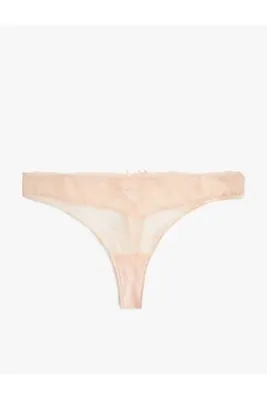 Koton Transparan Dantelli String Külot