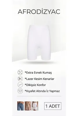 Afrodizyac Dikişsiz İz Yapmaz Lazer Kesim Toparlayıcı Hayalet Uzun Şort