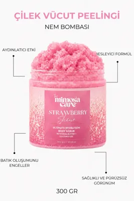 The Mimosa Care Çilekli Vücut Peeling
