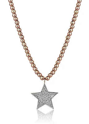 Reis Kuyumculuk The Star 14 Ayar Rose Gold Kadın Kolye