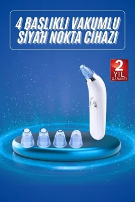 Genel Markalar 4 Başlıklı Pilli Vakumlu Siyah Nokta Temizleyici Akne Ve Önleyici