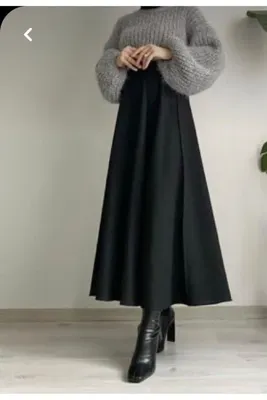 CNG MODA Puf Scuba Beyaz Etek