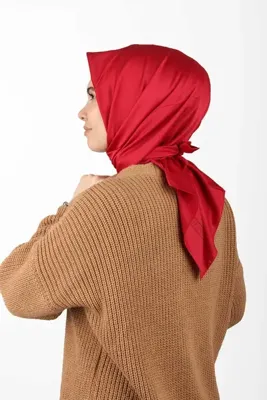 Aker Sport Kırmızı Rayon Düz Eşarp