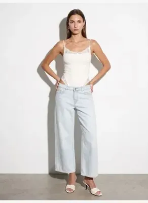 Dilvin 32730 Dantel Detaylı Askılı Bodysuit