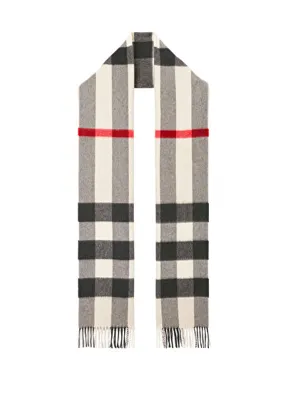 Burberry Hamega Kaşmir Krem Kadın Atkı