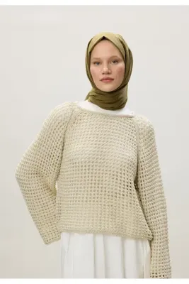 Fresh Scarfs İnce Pamuk Vual Şal Yosun Yeşili