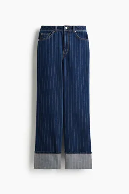 H&M Wide Ultra High Turn-up Jeans