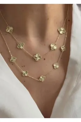 Genel Markalar EYLUL AKSESUAR 14 K RENK VAN CLEF MODEL KOLYE VE BİLEKLİK MODELİ DE VARDIR SAYFADA MEVCUTTUR.