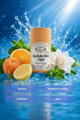 Rosece Mini Deo Balm Stick - Aqua | Koltuk Altı Kararmalarına Karşı Aydınlatıcı Doğal Deodorant Roll On Vegan | Unisex 12 ml