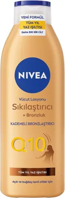 Xmlbayiciniz Tr Q10 Sıkılaştırıcı Ve Bronzlaştırıcı Vücut Losyonu 250ml, Kademeli Doğal Bronzluk, 7 Günde Sıkı Cilt, A