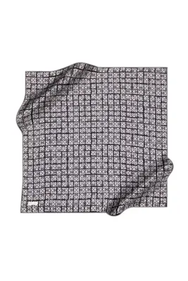 Pierre Cardin Logo Desenli Pierre Cardin Crepe Saten Eşarp