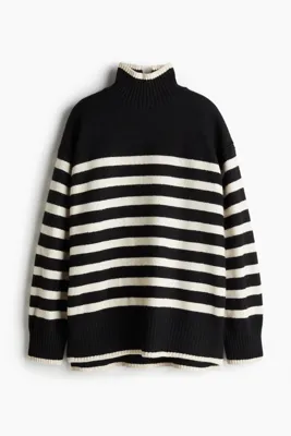 H&M Balıkçı Yaka Oversize Kazak