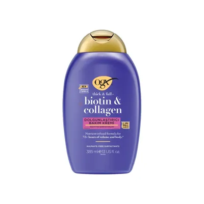 ogx Dolgunlaştırıcı Biotin ve Kolajen Bakım Kremi, 385 ml
