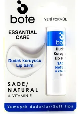 Bote Natural 5 gr Dudak Koruyucu Lip Balm Şeffaf Renk ile Gün Boyu Yumuşaklık Sağlar