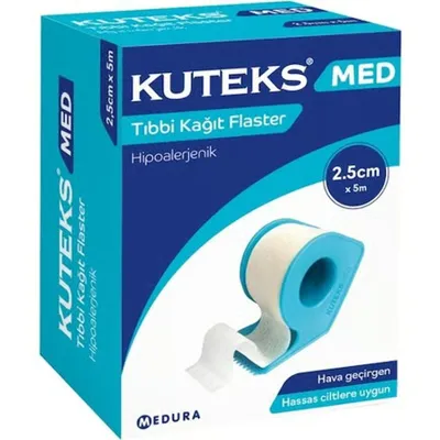 Kuteks Med Kağıt Flaster 2.5Cm X 5M